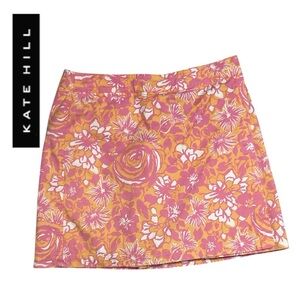 Kate Hill Women’s Petite Cotton Floral Skort‎ - Size 12P